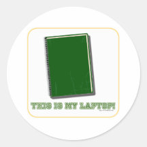 This is my laptop round sticker