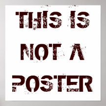 this is not a poster