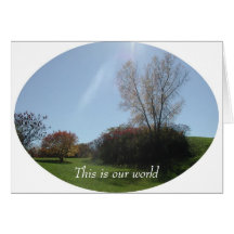This is our world card
