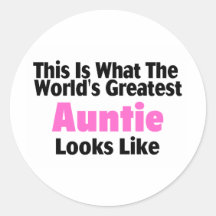 This Is What The World's Greatest Auntie Looks  Li Stickers