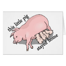 This Little Pig Stayed Home Cards