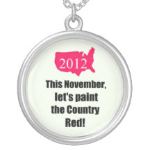 This November, let's paint the country red! 2012 Necklace