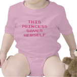 This Princess Saves Herself Baby Bodysuits