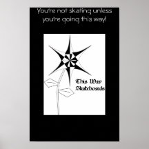 This Way Skateboards Poster