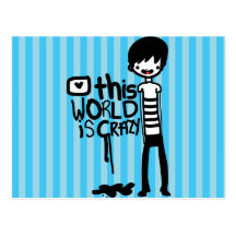 This World is crazy Postcard
