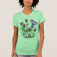 Thistles and Butterflies T Shirt