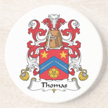 Thomas Family Crest Coaster