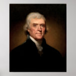 Thomas Jefferson by Rembrandt Peale - Circa 1800 Poster