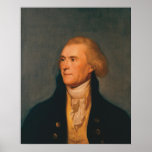 THOMAS JEFFERSON Portrait by Charles Willson Peale Print