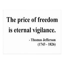 Thomas Jefferson Quote 2a Postcard