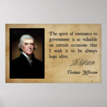Thomas Jefferson - Spirit of Resistance Posters