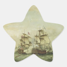 Thomas Whitcombe - The Battle of the Saints Stickers