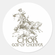 Thor Round Stickers