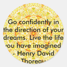 Thoreau Quotre Stickers