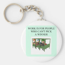 thorough bred horse racing design key chains