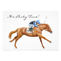 Thoroughbred Race Horse Invitation