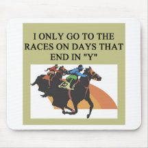 thoroughbred racing lovers mousemat