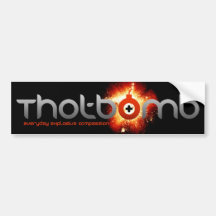 thotbomb bumper sticker