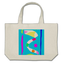 Thoughts River Bridge Corn Candies Pocket Canvas Bags