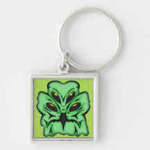 Three Alien Invaders Key Chains