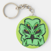 Three Alien Invaders Key Chains