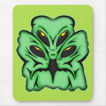 Three Alien Invaders Mousepad