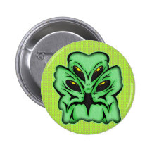 Three Alien Invaders Pins