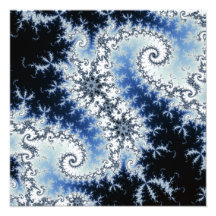 Three Blue Stars - fractal design Photograph