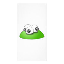 Three Cartoon Sheep on the Grass Photo Card