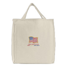THREE CHEERS FOR THE AMERICAN FLAG TOTE CANVAS BAGS