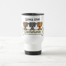 Three Dachshunds Coffee Mugs