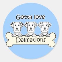 Three Dalmations Sticker