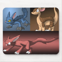 Three Dragon Hybrids Mousepad