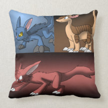 Three Dragon Hybrids Pillow