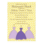 Three dress sketch personalized announcements