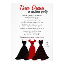 Three Dresses Custom Announcements