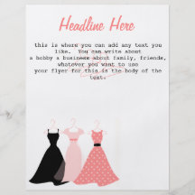 Three Dresses Full Color Flyer