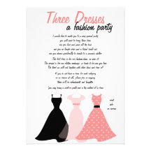 Three Dresses Invitation