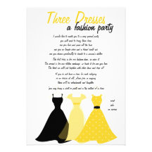 Three Dresses Invitations