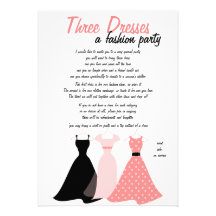 Three Dresses Invites