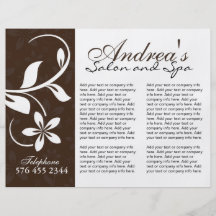 Three Fold Beauty Salon Brochure Flyer