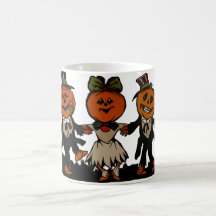 THREE JACKOLANTERNS DANCING MUG