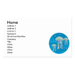 three jellyfish underwater circle design business cards