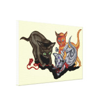 Three Little Kittens Canvas Print