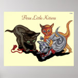Three Little Kittens Print