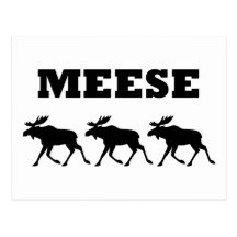 Three Meese Funny Postcards
