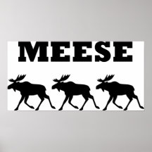 Three Meese Funny Posters