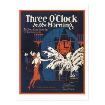 Three O'Clock in the Morning Songbook Cover Post Cards
