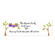 Three Owls Play Date Business Card