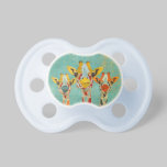 Three Peeking Giraffes Pacifier pacifiers